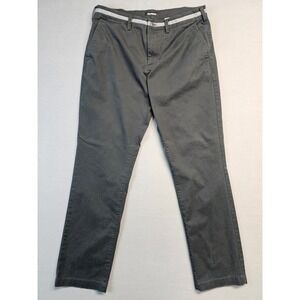 Express Mens Slim Fit Chinos Pants Black Stretch Comfort Size 34x32